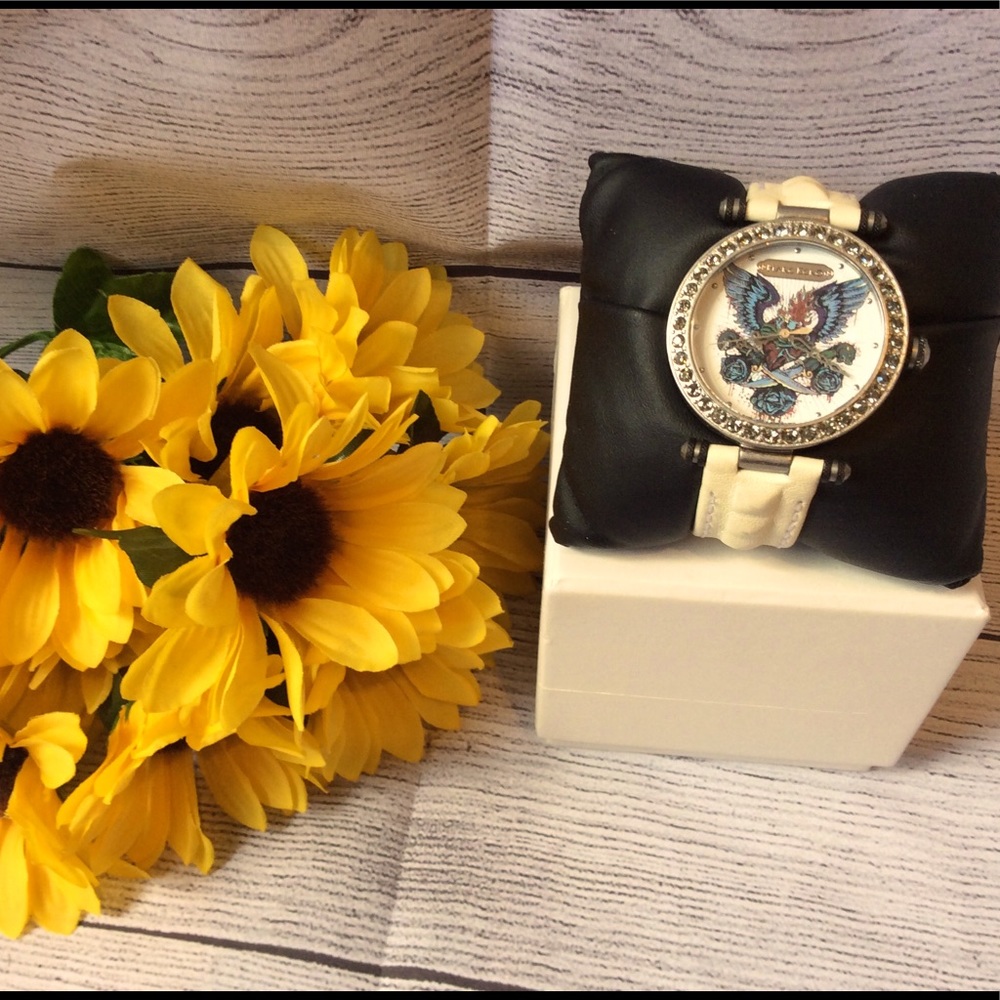 Marc Ecko Rhino Stainless Steel Crystal Watch